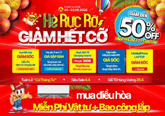 Đón Hè Sớm - Giảm Đậm Sâu (-50%)