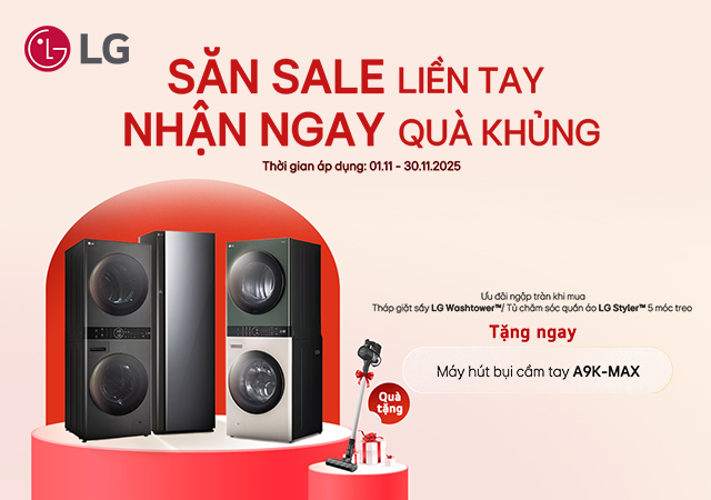 Giặt sấy LG