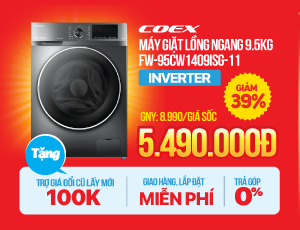 HÈ RỰC RỠ - MÁY GIẶT LỒNG NGANG GIẢM HẾT CỠ - 50%