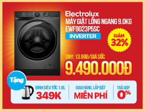HÈ RỰC RỠ - MÁY GIẶT LỒNG NGANG GIẢM HẾT CỠ - 50%