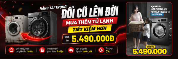 HÈ RỰC RỠ - MÁY GIẶT LỒNG NGANG GIẢM HẾT CỠ - 50%