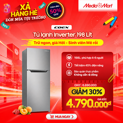Hot Product - Tủ lạnh Coex 198L