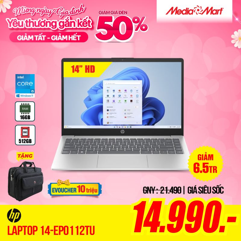 HP 14-ep0112TU 8C5L1PA BẠC