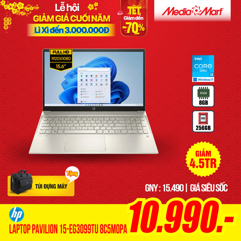 HP Pavilion 15-eg3099TU 8C5M0PA Bạc