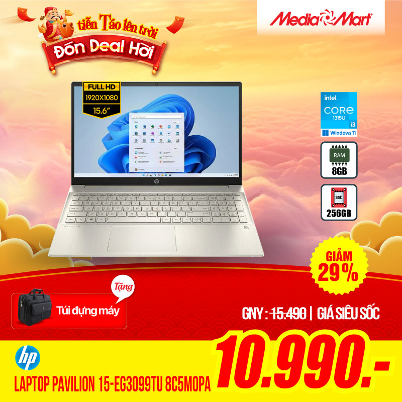 HP Pavilion 15-eg3099TU 8C5M0PA Bạc