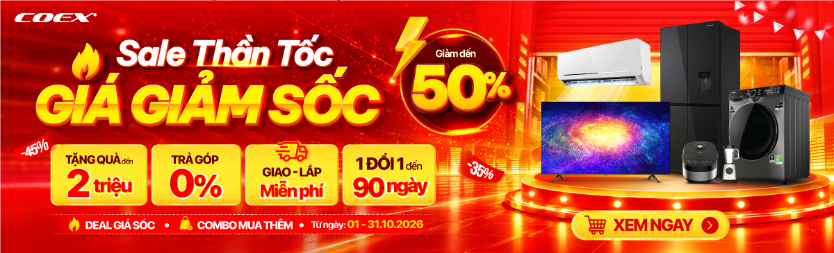 KM chân trang chủ Coex sale