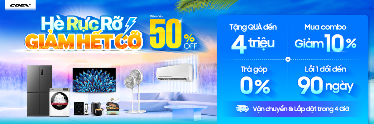 KM chân trang chủ Coex sale