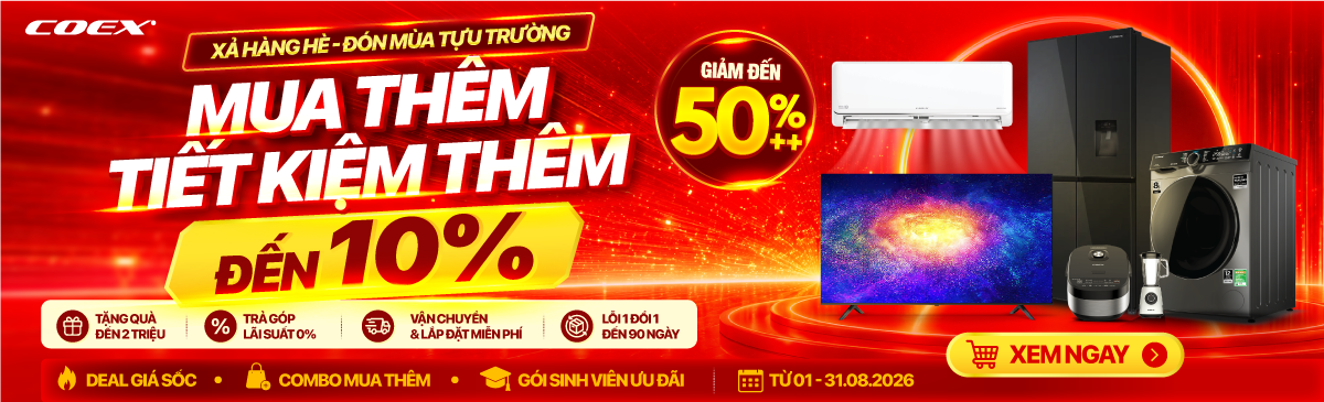 KM chân trang chủ Coex sale