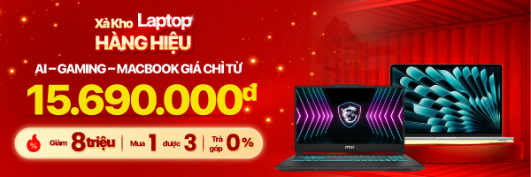 Laptop KM cuối tháng 3