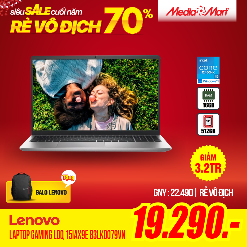 Lenovo Gaming LOQ 15IAX9E 83LK0079VN