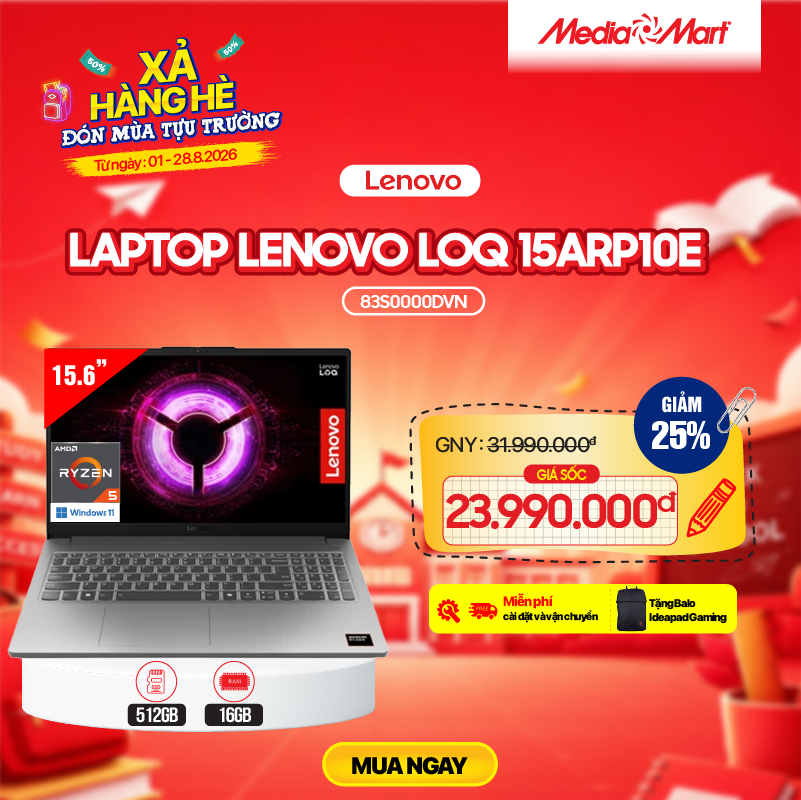 Lenovo LOQ 15ARP10E 83S0000DVN