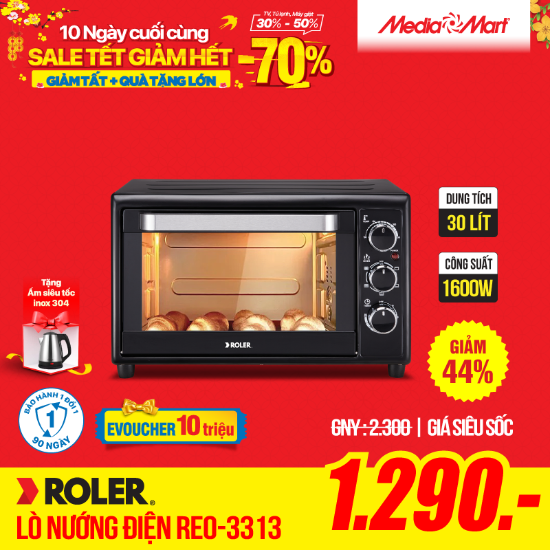 Lò nướng điện Roler Reo-3313