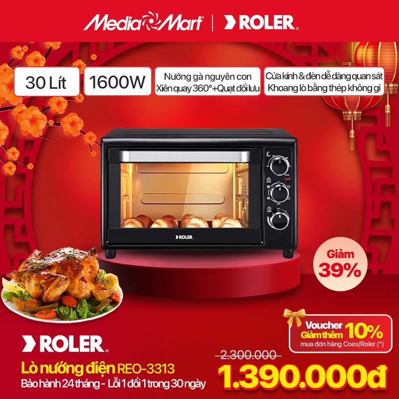 Lò nướng điện Roler Reo-3313