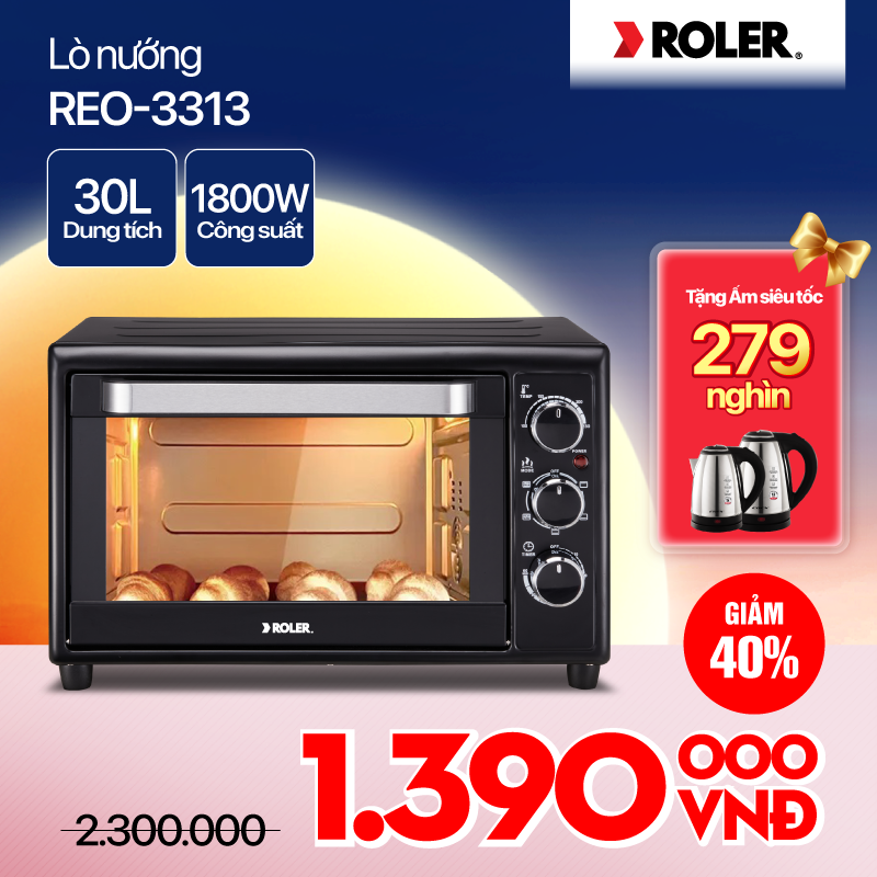 Lò nướng điện Roler Reo-3313