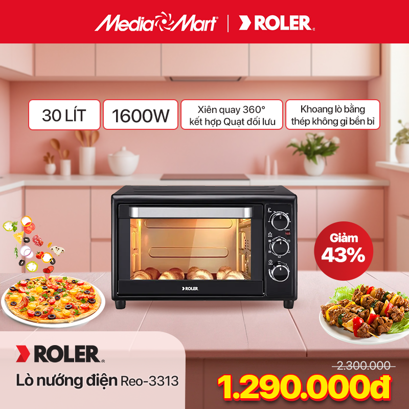 Lò nướng điện Roler Reo-3313
