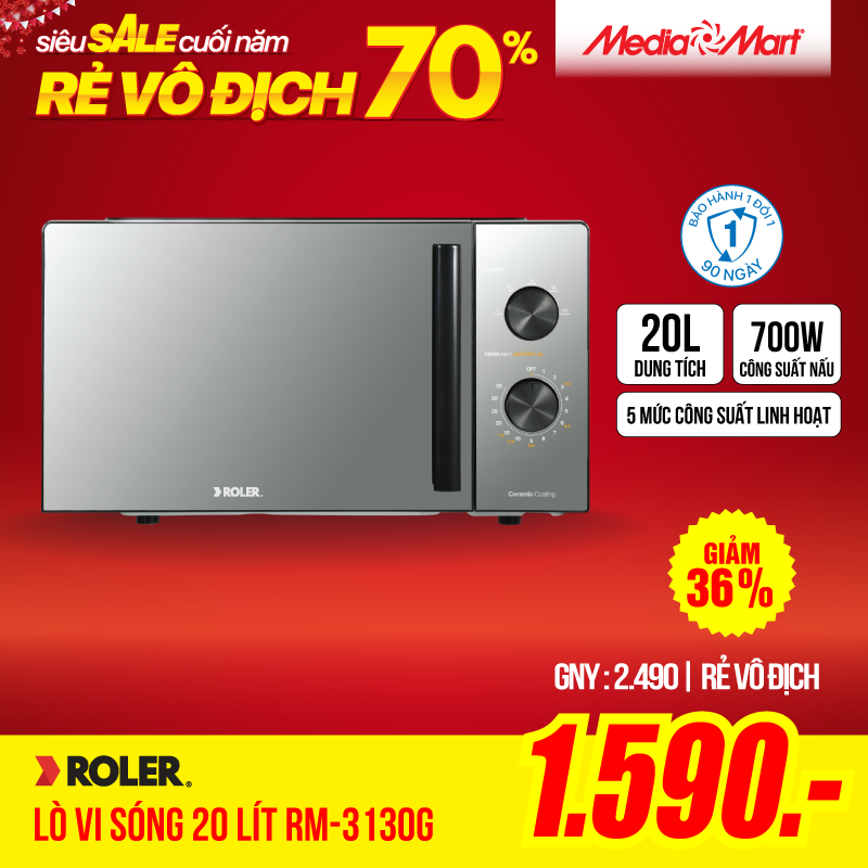 Lò vi sóng 20 Lít Roler RM-3130G