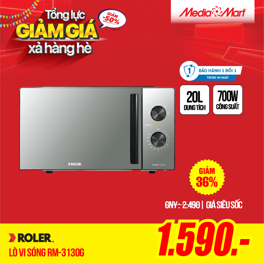 Lò vi sóng 20 Lít Roler RM-3130G