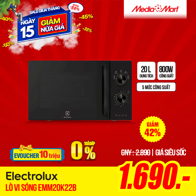 Lò vi sóng 20L Electrolux EMM20K22B