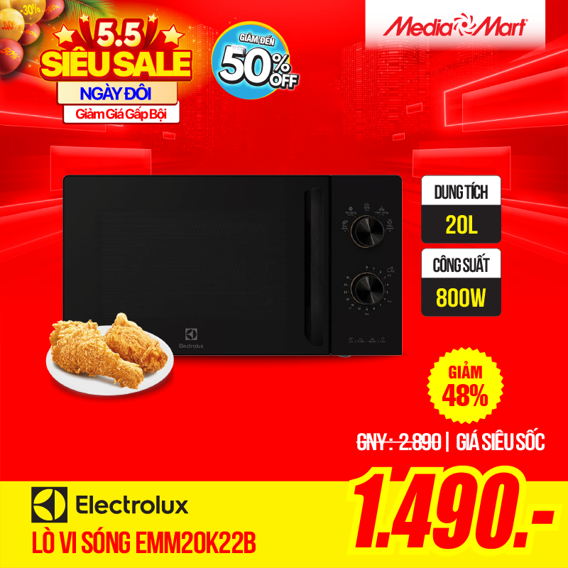 Lò vi sóng 20L Electrolux EMM20K22B