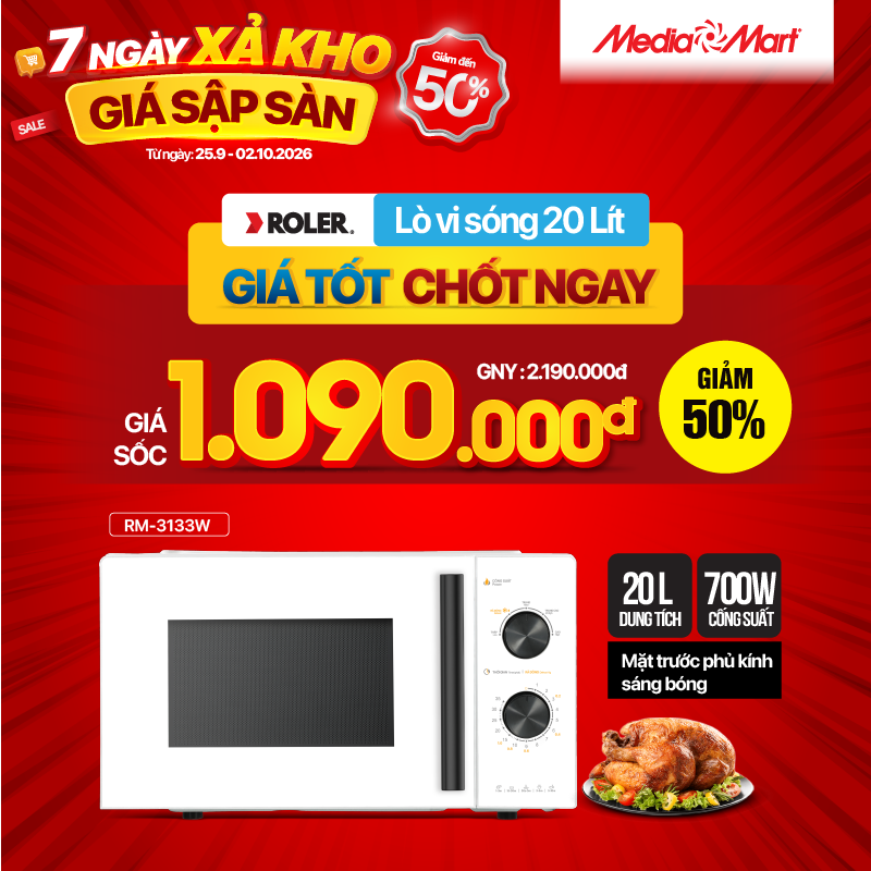 Lò vi sóng 20L Roler RM-3133W