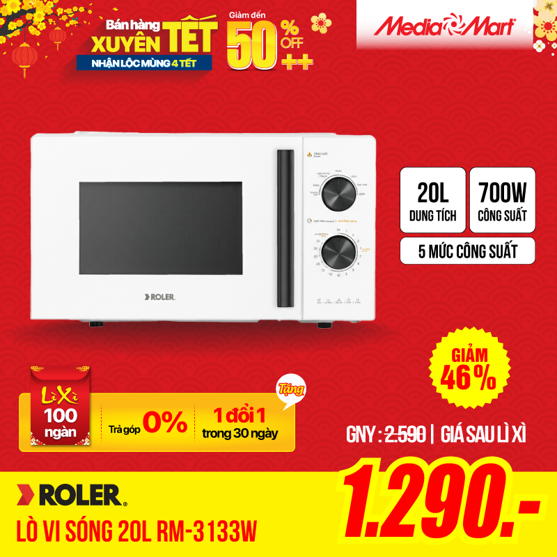 Lò vi sóng 20L Roler RM-3133W