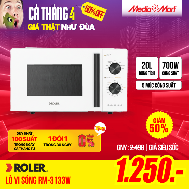 Lò vi sóng 20L Roler RM-3133W