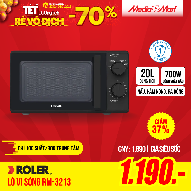 Lò vi sóng 20L Roler RM-3213