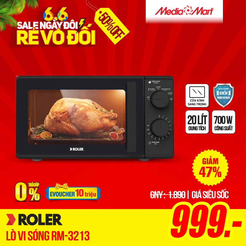 Lò vi sóng cơ 20L Roler RM-3213