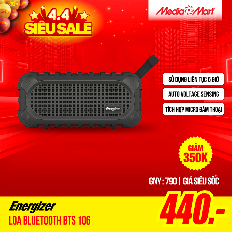 Loa bluetooth Energizer BTS 106 10w