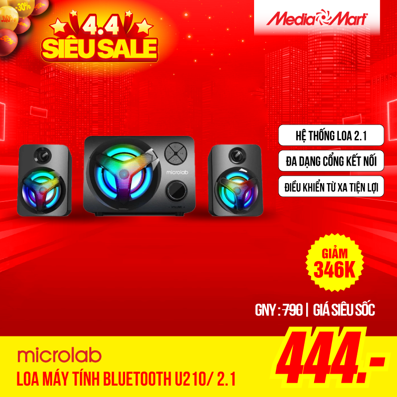 Loa máy tính Bluetooth Microlab U210/ 2.1
