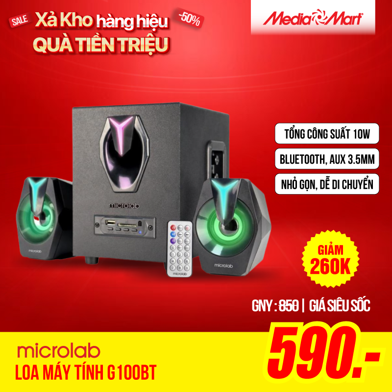 Loa máy tính Microlab G100BT
