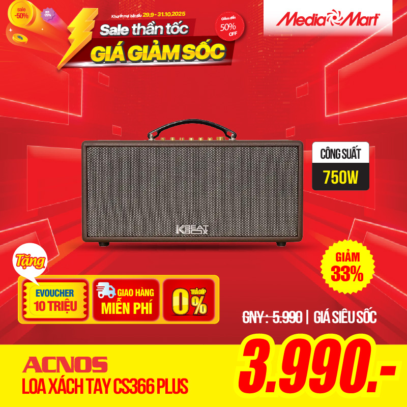 loa xách tay - cs366 plus