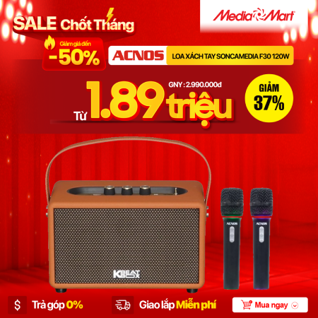 Loa xách tay SONCAMEDIA F30 120w
