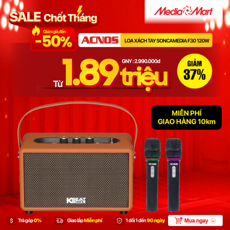 Loa xách tay SONCAMEDIA F30 120w
