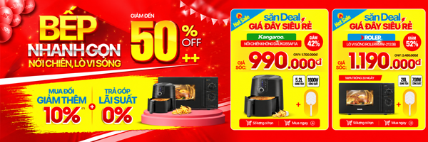 LVS + nồi chiên sale