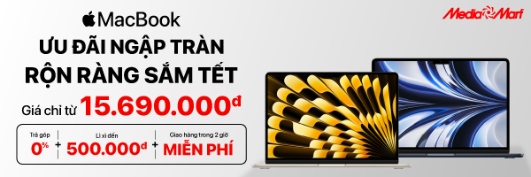 Macbook Giá Tốt + Giá chỉ từ 15.690.000đ + Lì Xì liền tay đến 500.000đ hoặc Trả góp 0%