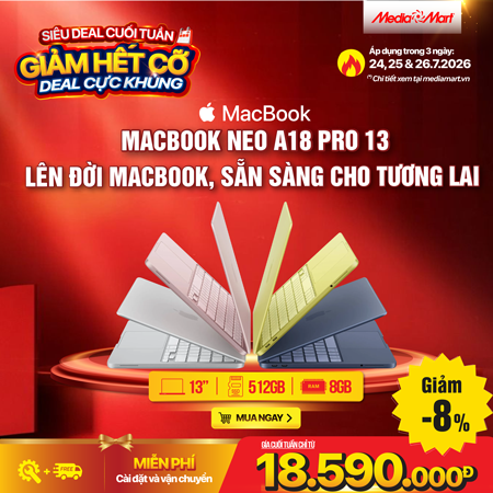 Macbook Neo A18 Pro 13 MHFD4SA/A Citrus