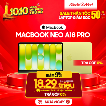 Macbook Neo A18 Pro 13 MHFD4SA/A Citrus