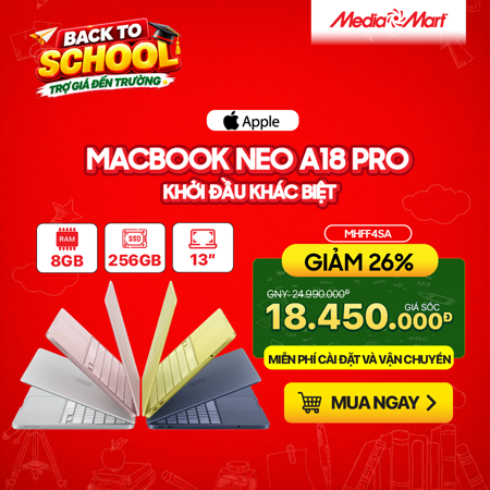 Macbook Neo A18 Pro 13 MHFF4SA/A Indigo