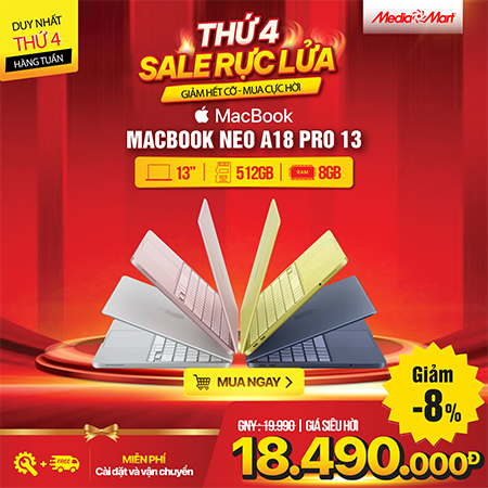 Macbook Neo A18 Pro 13 MHFF4SA/A Indigo
