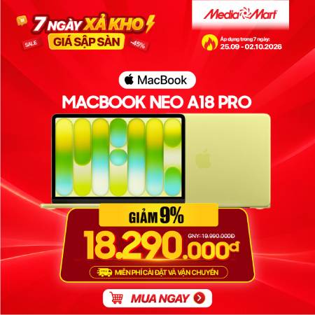 Macbook Neo A18 Pro 13 MHFH4SA/A Blush /A18Pro/6CPU/5GPU/8GB/256GB