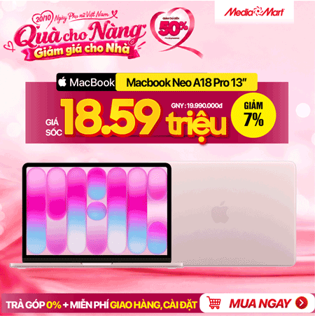 Macbook Neo A18 Pro 13 MHFH4SA/A Blush