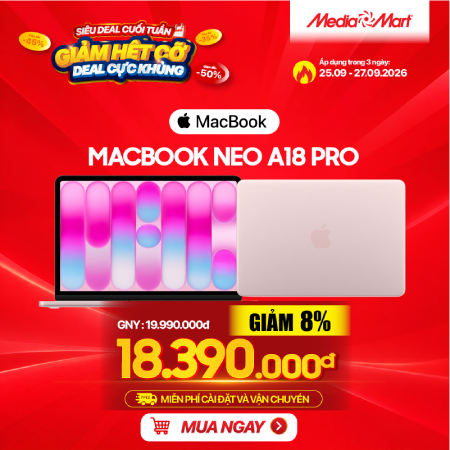 Macbook Neo A18 Pro 13 MHFH4SA/A Blush