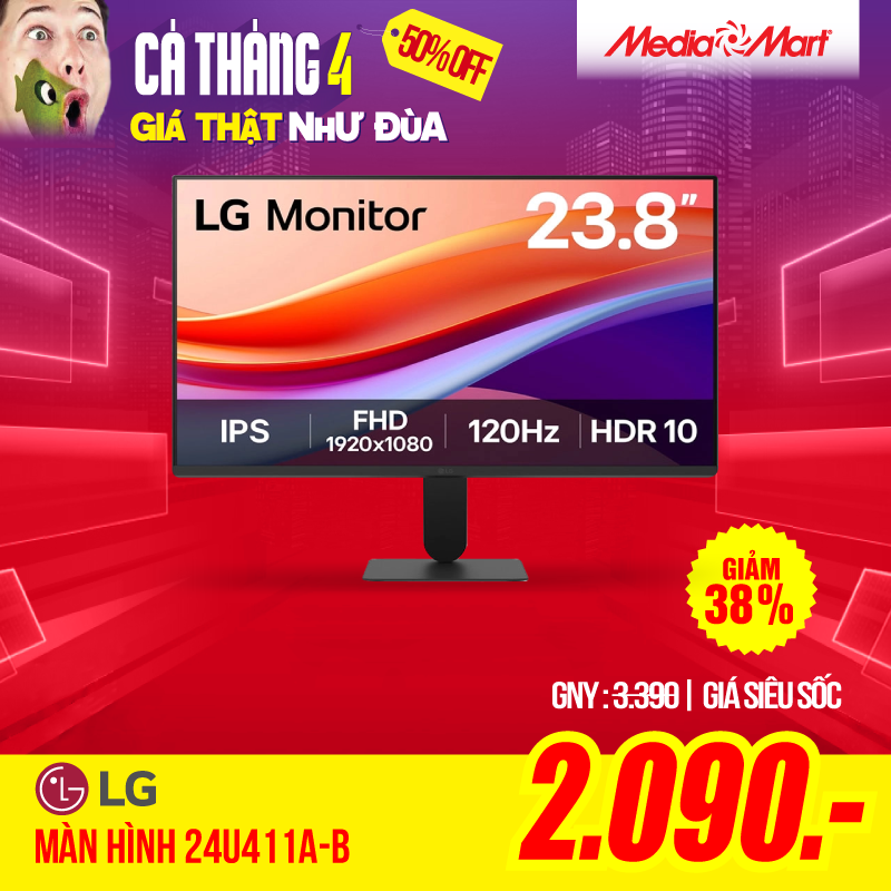 Màn hình LG 24U411A-B