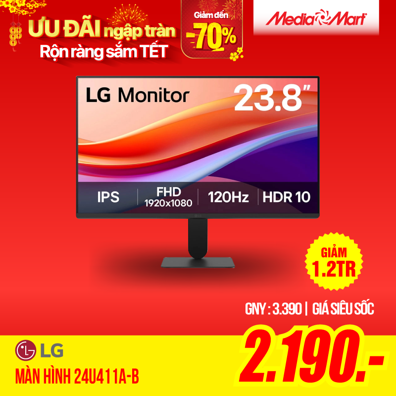 Màn hình LG 24U411A-B