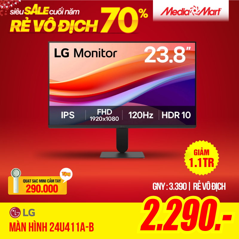 Màn hình LG 24U411A-B