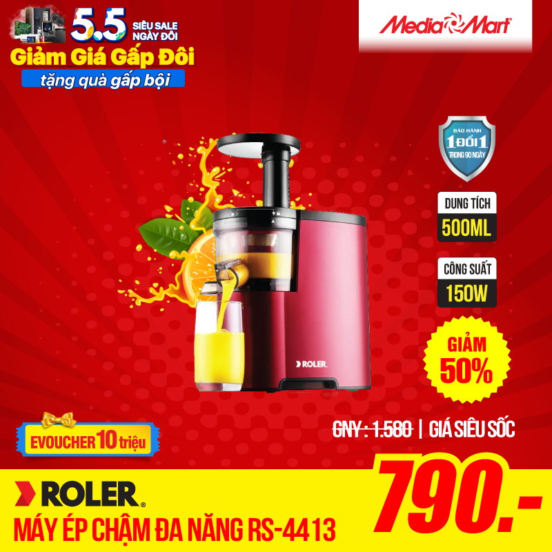 Máy ép chậm đa năng Roler RS-4413
