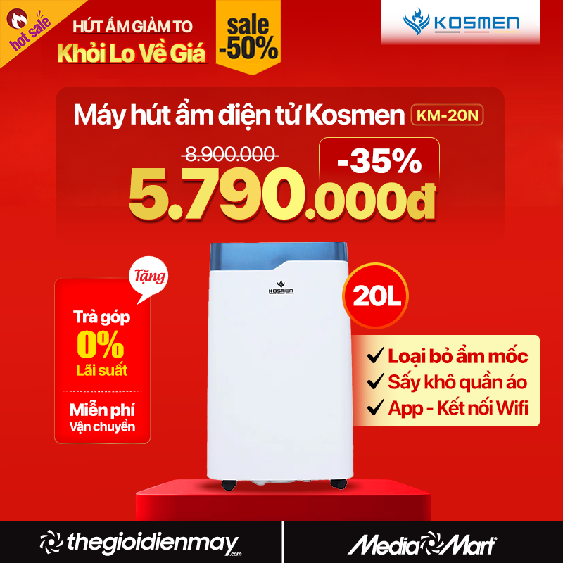 Máy hút ẩm Kosmen KM-20N