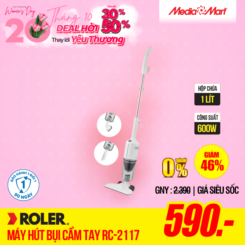 Máy hút bụi cầm tay Roler RC-2117