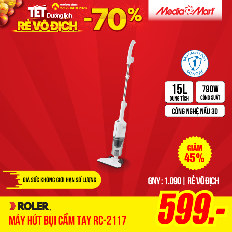 Máy hút bụi cầm tay Roler RC-2117